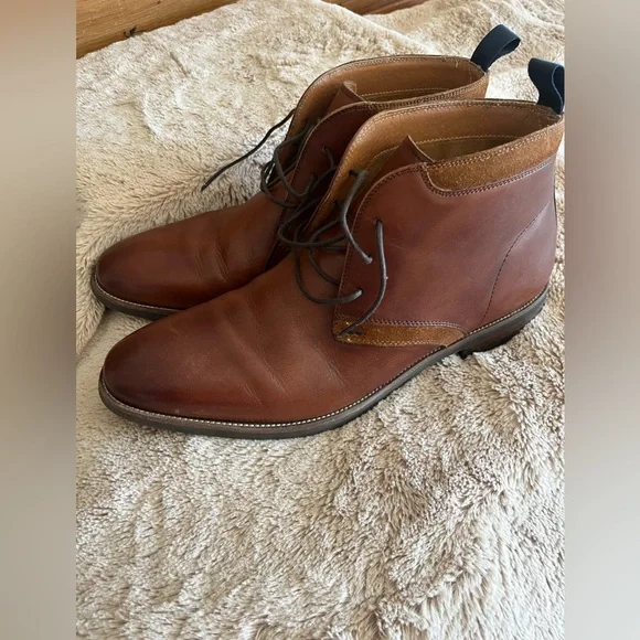 Florsheim Men's Brown Leather Lace-Up Shoes - Picture 4 of 14